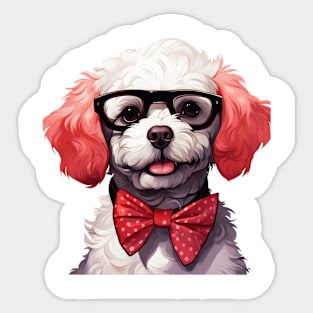 Fancy Bichon Frise Dog Sticker